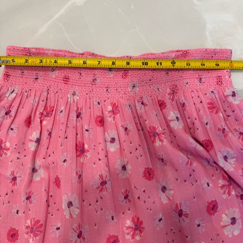 LoveShackFancy Pink Tiered Ruffled Maxi Skirt - Picture 13 of 13